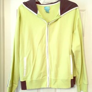NWT Macys Tangerine Lime Green Jacket &Track pants